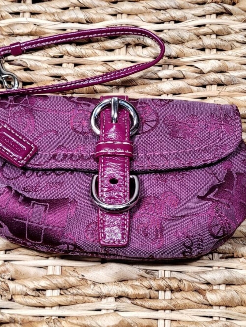 Coach Y2K  Signature-Print Wristlet with Buckle Accent - Picture 16 of 16